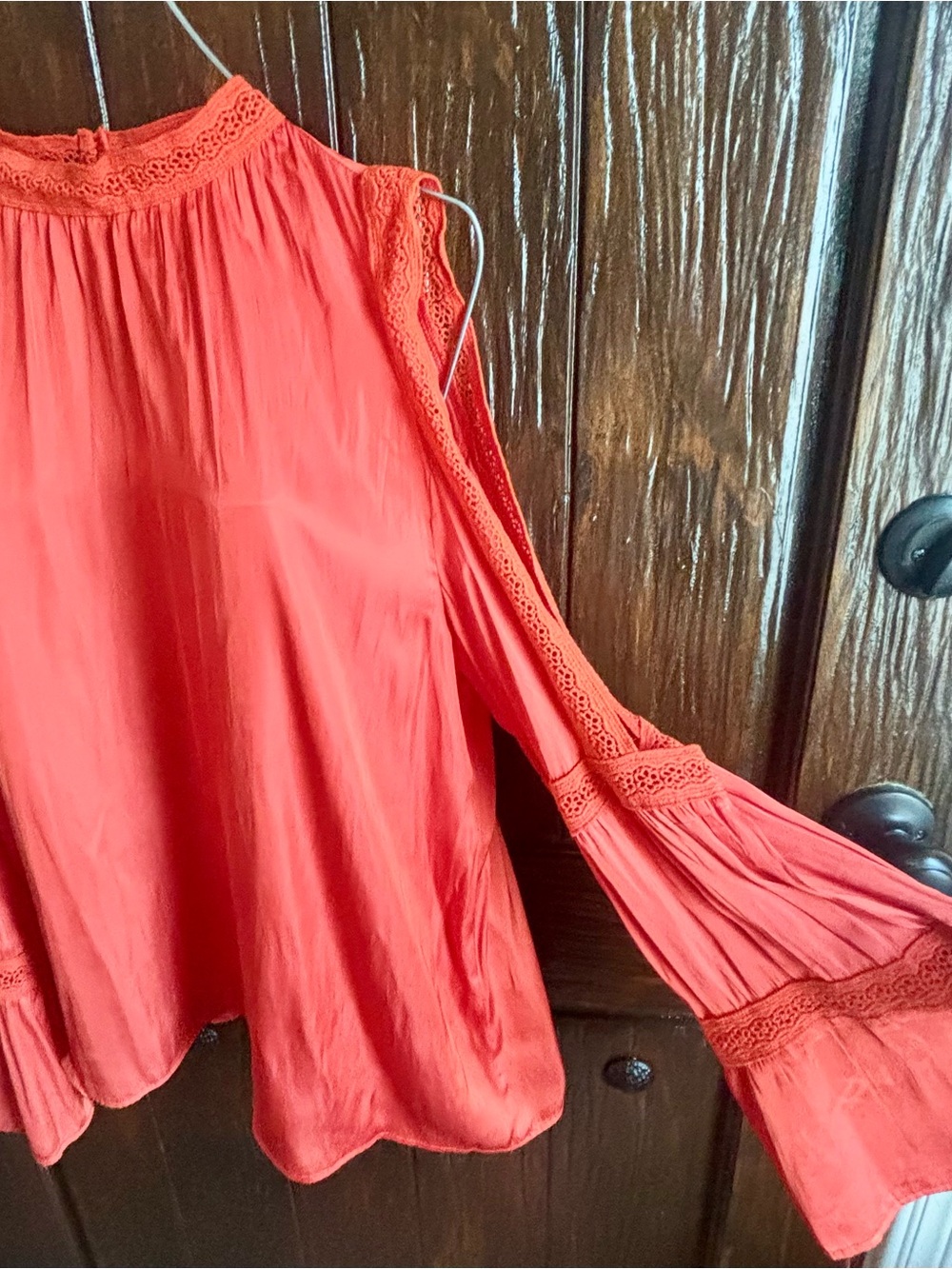 Collective Concepts Bohemian with Crochet Detail/Mock Neck Size L